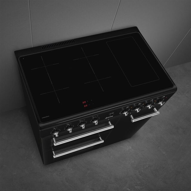 Smeg CX93IMBL 90cm Induction Range Cooker - Black