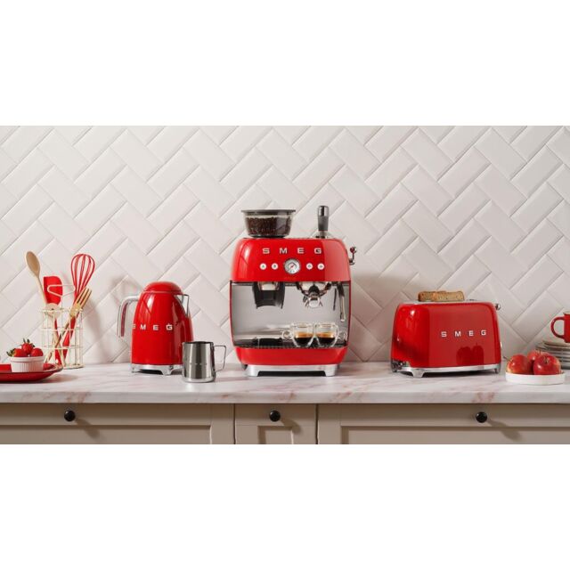 Smeg TSF01RDUK Toaster, Red