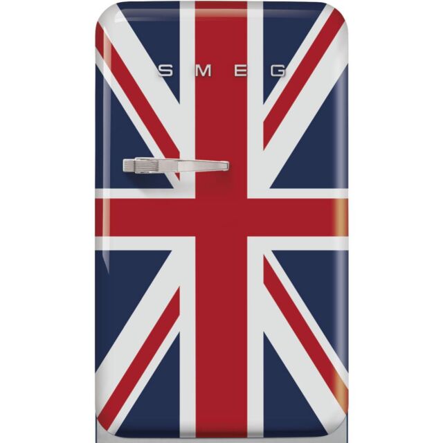 Smeg FAB10RDUJ6 Retro Mini Fridge Right Hand Hinge - Union Jack