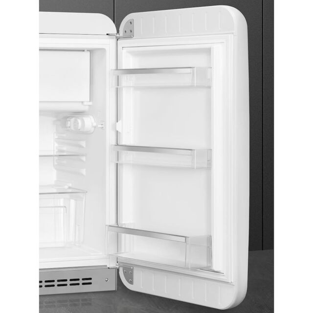 Smeg FAB10RWH5 55cm 50s Style Small Right Hand Hinge Fridge with Icebox