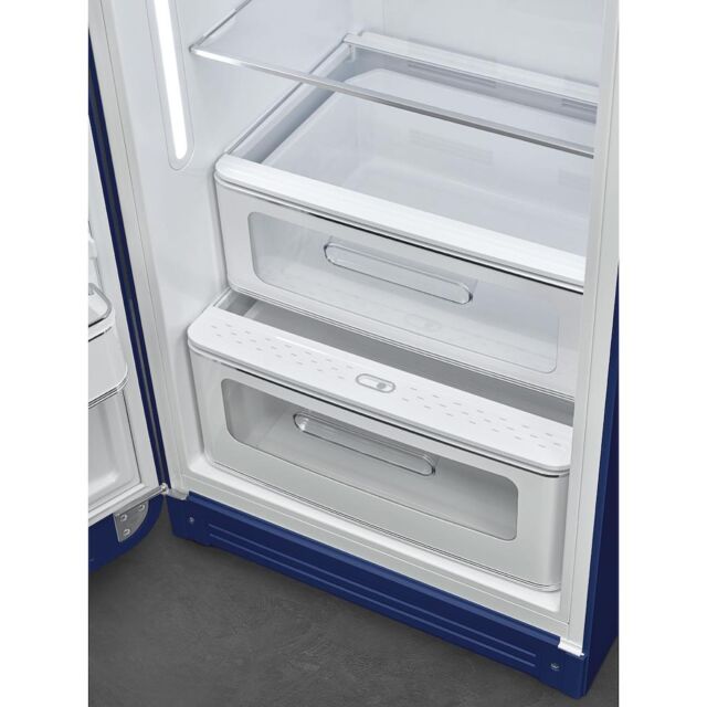 Smeg FAB28LDUJ5 60cm 50s Style Left Hand Hinge Fridge with Icebox, Union Jack