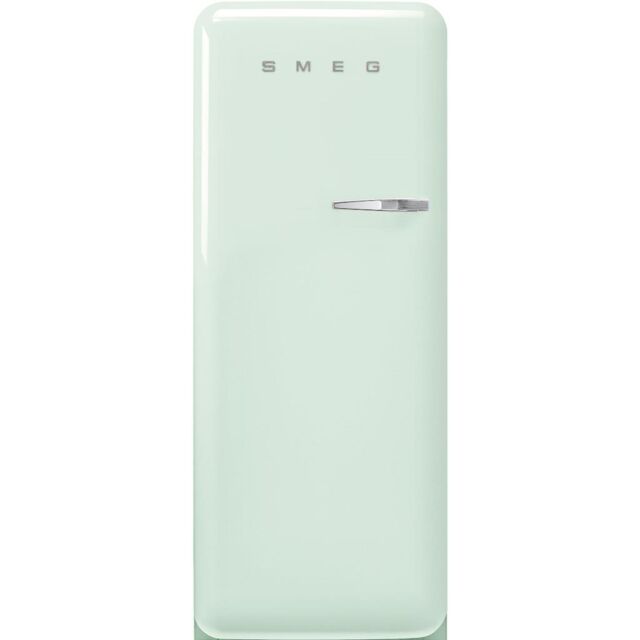 Smeg FAB28LPG5 60cm 50s Style Left Hand Hinge Fridge with Icebox, Pastel Green