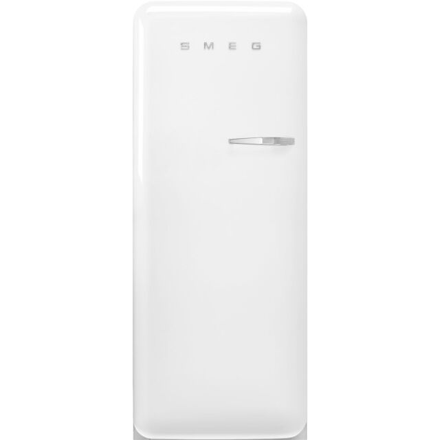 Smeg FAB28LWH6UK Retro Fridge with Icebox Left Hand Hinge - White