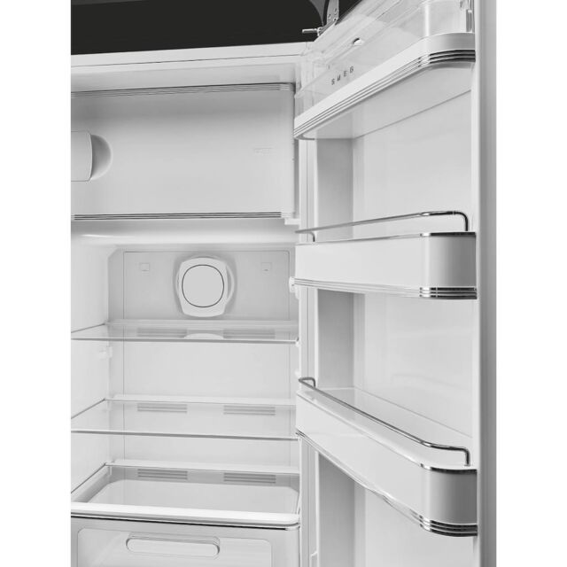 Smeg FAB28RDBB5 60cm 50s Style Right Hand Hinge Fridge with Icebox, Black