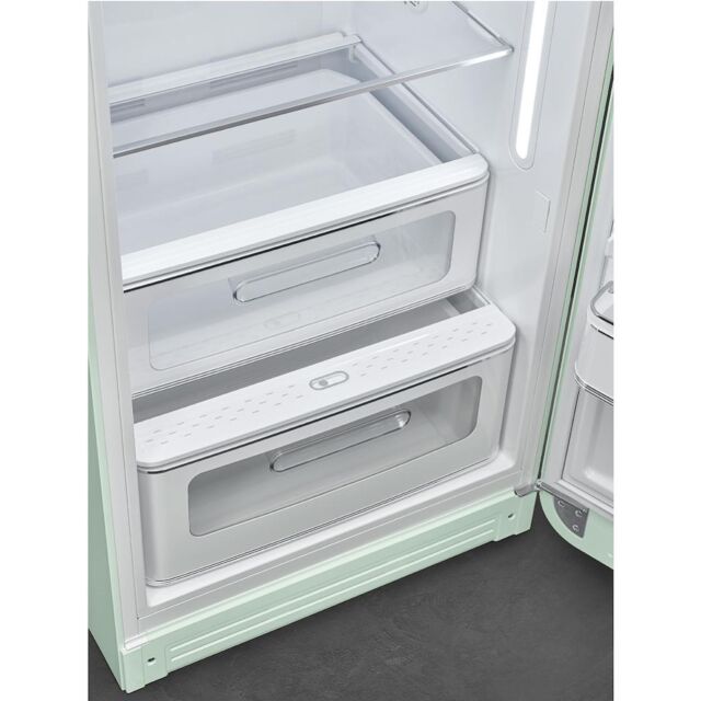 Smeg FAB28RPG6 Retro Fridge with Icebox Right Hand Hinge - Pastel Green
