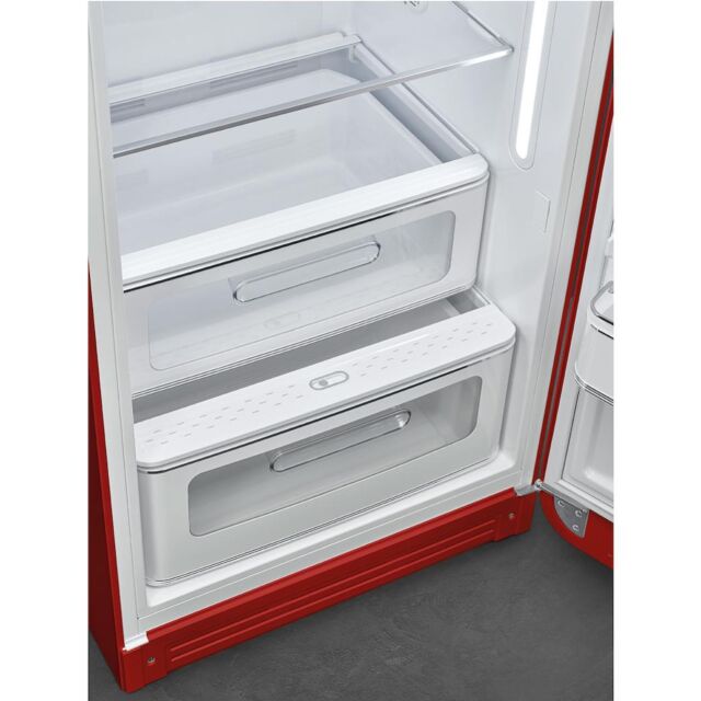 Smeg FAB28RRD6UK Retro Fridge Freezer Right Hand Hinge - Red
