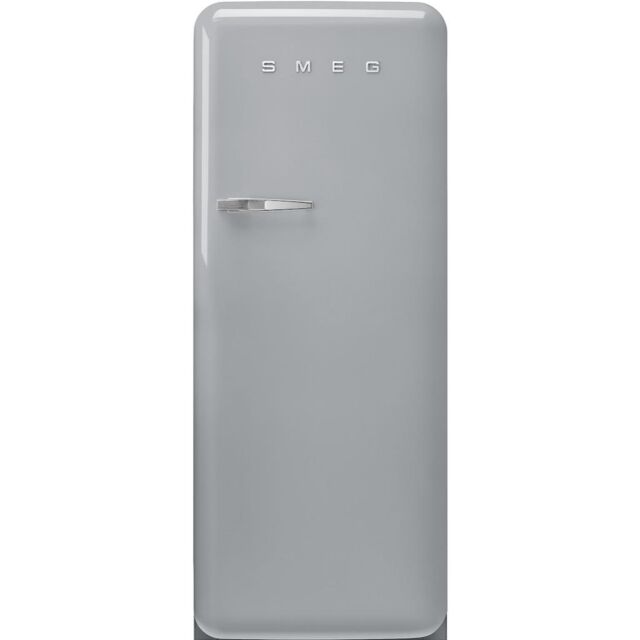 Smeg FAB28RSV6 Retro Fridge with Icebox Right Hand Hinge - Silver