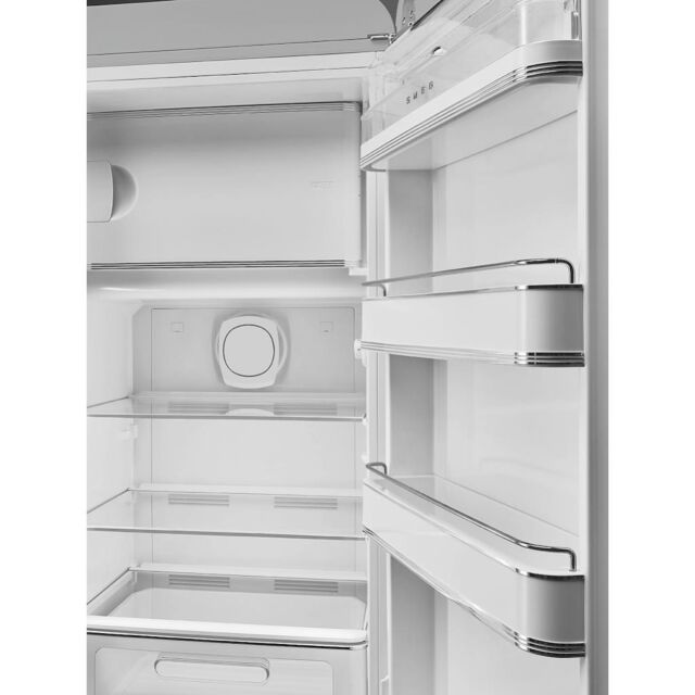 Smeg FAB28RSV6 Retro Fridge with Icebox Right Hand Hinge - Silver