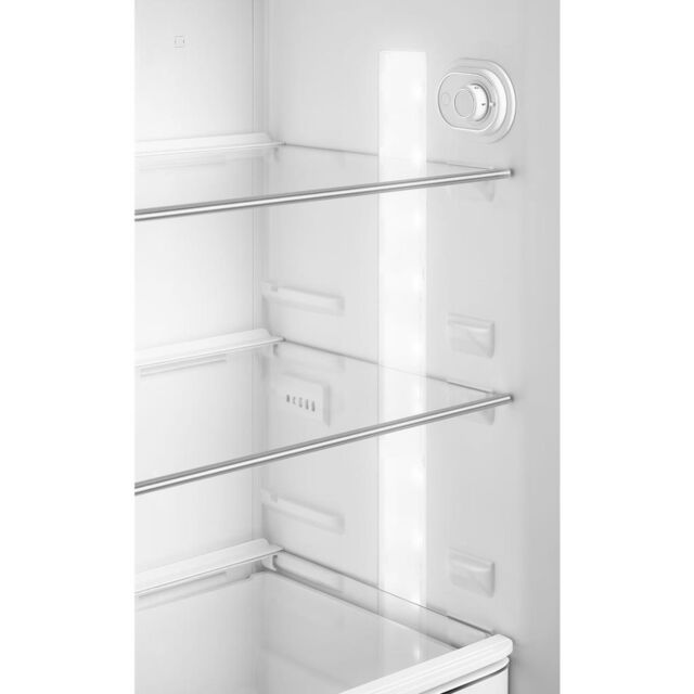 Smeg FAB30LPG5UK 60cm 50s Style Left Hand Hinge Freezer over Fridge, Pastel