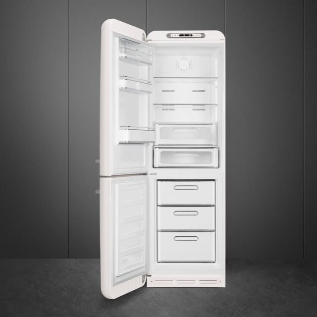 Smeg FAB32LWH6UK Retro Fridge Freezer Left Hand Hinge - White