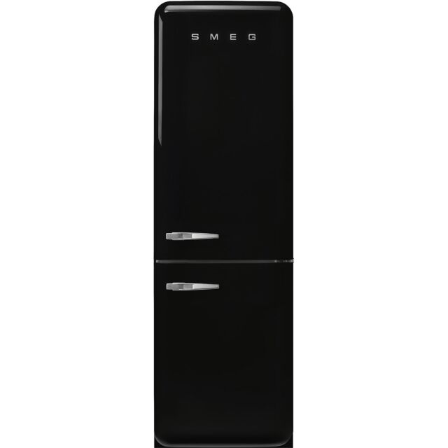 Smeg FAB32RBL6UK Retro Fridge Freezer Right Hand Hinge - Black