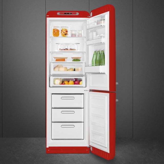 Smeg FAB32RRD6UK Retro Fridge Freezer Right Hand Hinge - Red