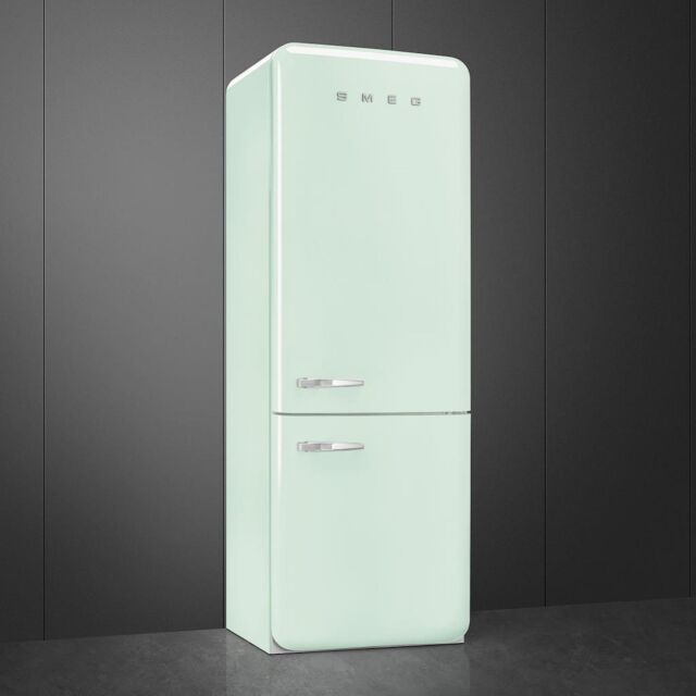Smeg FAB38RPG6 Retro Fridge Freezer Right Hand Hinge - Pastel Green