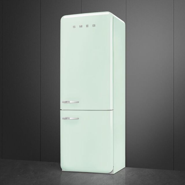 Smeg FAB38RPG6 Retro Fridge Freezer Right Hand Hinge - Pastel Green