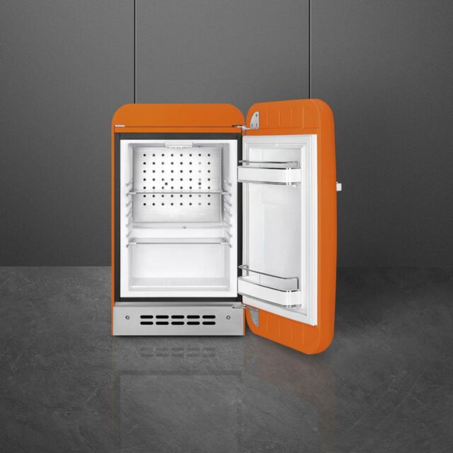 Smeg 40cm 50's Style Small Right Hand Hinged Minibar, Orange