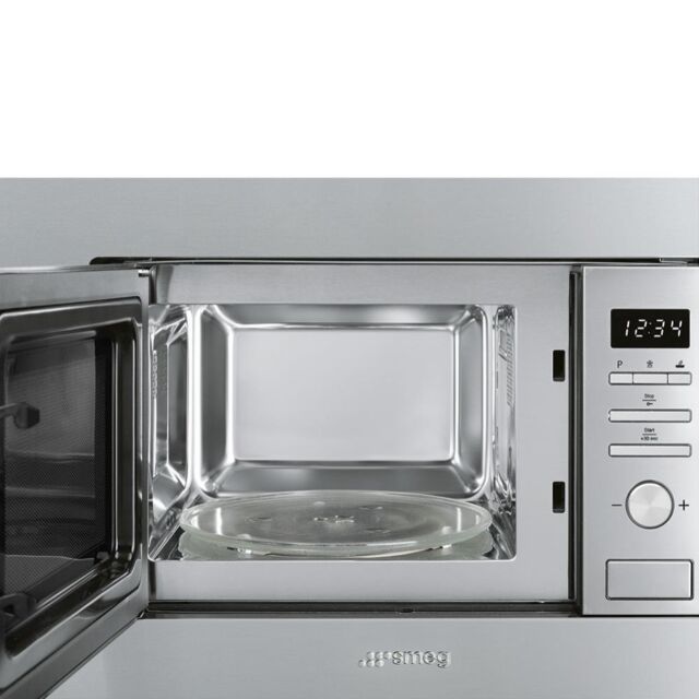 Smeg FMI020X 20 Litre Built-In Microwave with Grill in Stainless Steel