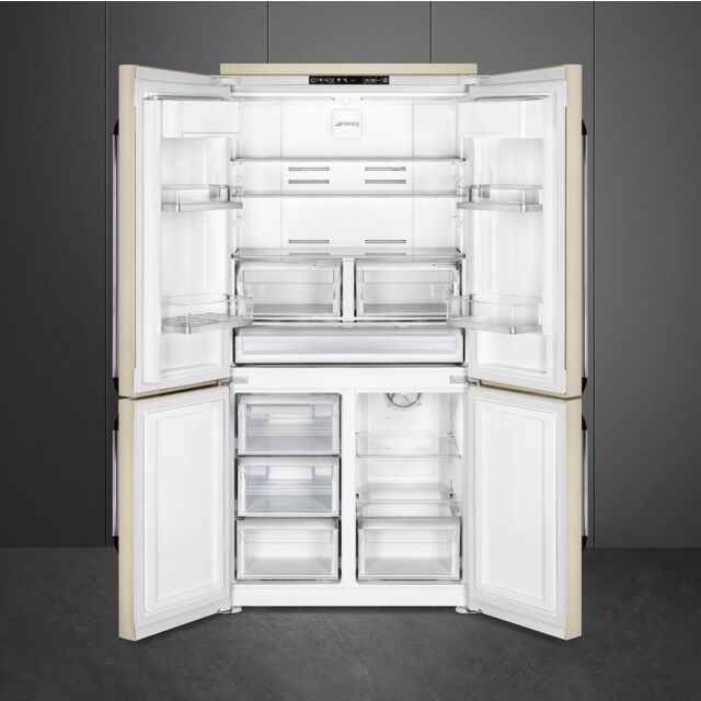 Smeg FQ960P6 French Door Fridge Freezer - Cream