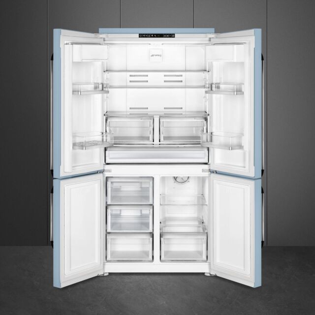 Smeg FQ960PB6 French Door Fridge Freezer - Pastel Blue