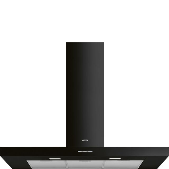 Smeg KBT110BL 110cm Chimney Cooker Hood - Black