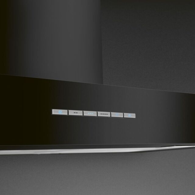 Smeg KBT110BL 110cm Chimney Cooker Hood - Black