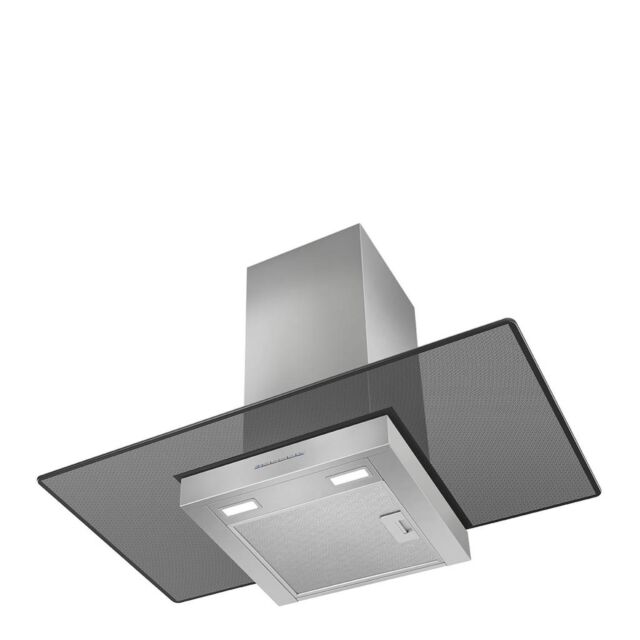 Smeg KBT900VE 90cm Chimney Hood, Stainless Steel & Glass