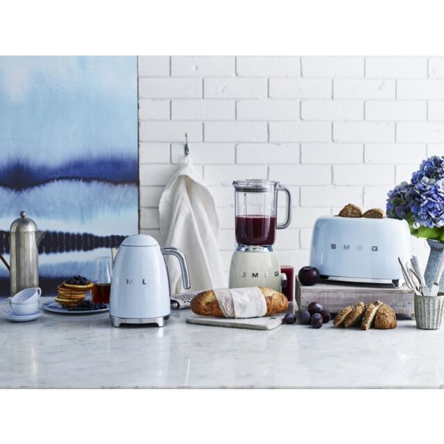 Smeg TSF01PBUK Toaster, Blue