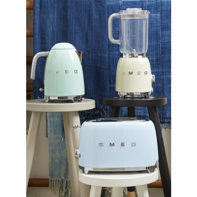 Smeg TSF01PBUK Toaster, Blue