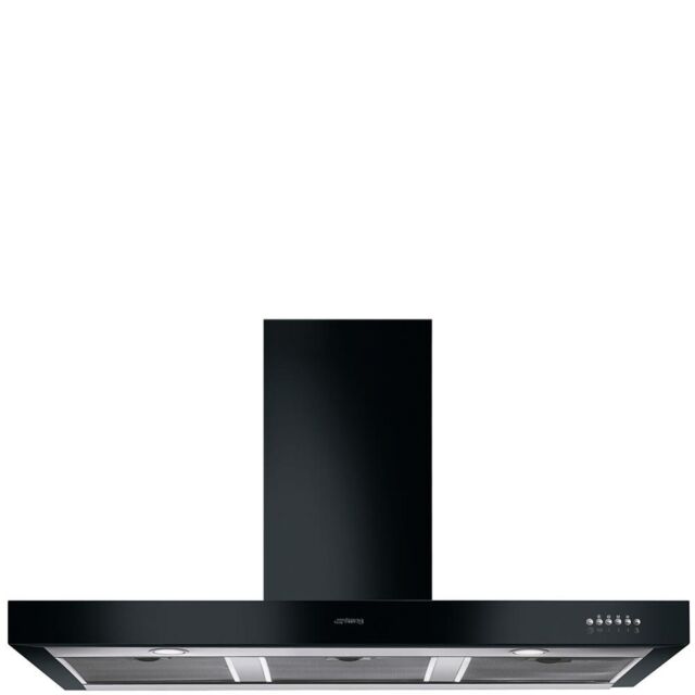 Smeg KS110BLE 110cm Symphony Chimney Hood Gloss, Black