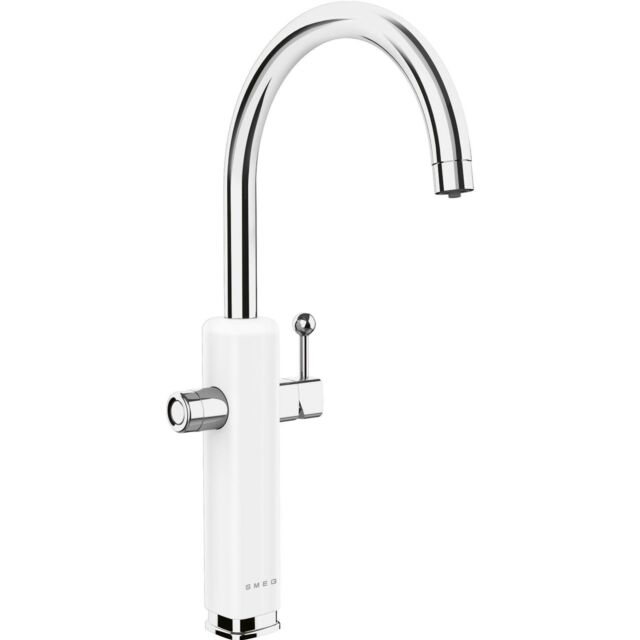 Smeg MAF50WH 50's Style Single Lever Mixer Tap - Gloss White