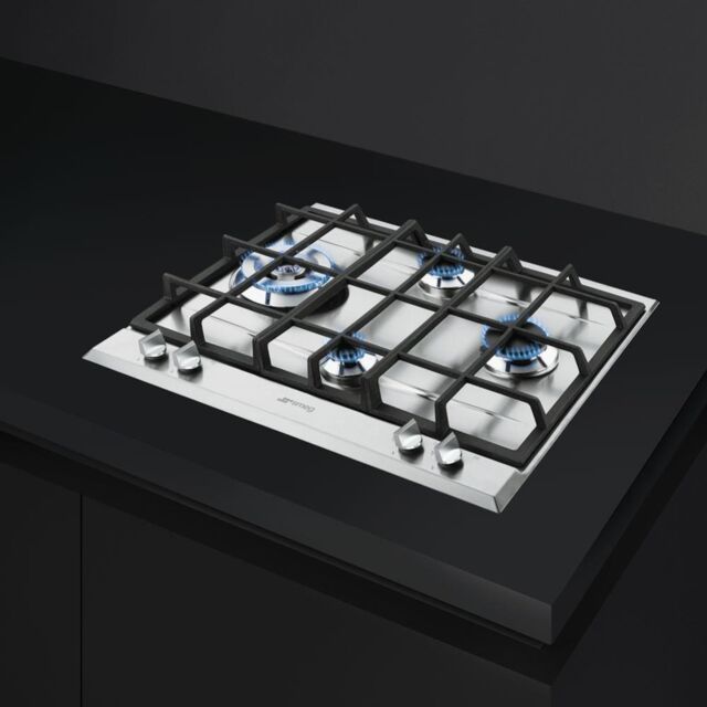 Smeg P261XGH 60cm Cucina Gas Hob, Stainless Steel
