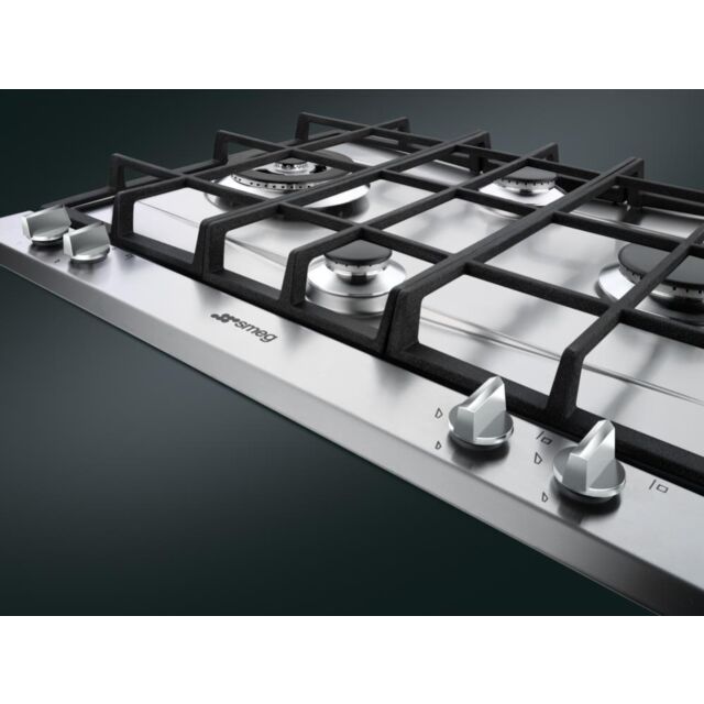 Smeg P261XGH 60cm Cucina Gas Hob, Stainless Steel