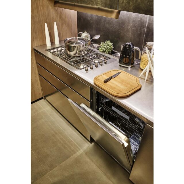 Smeg PGF95-4 87cm Classic Gas Hob, Stainless Steel