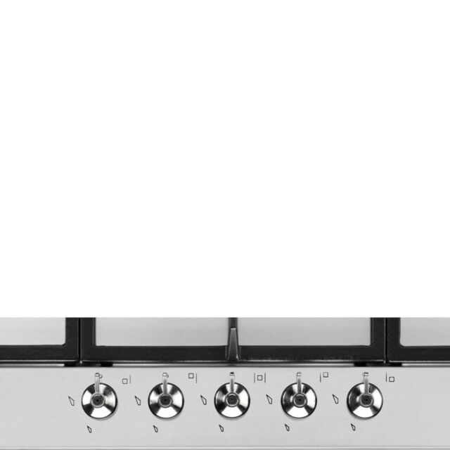 Smeg PX375 73cm Classic Gas Hob, Stainless Steel