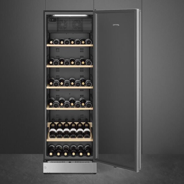 Smeg SCV115G Freestanding Wine Cooler - Glass