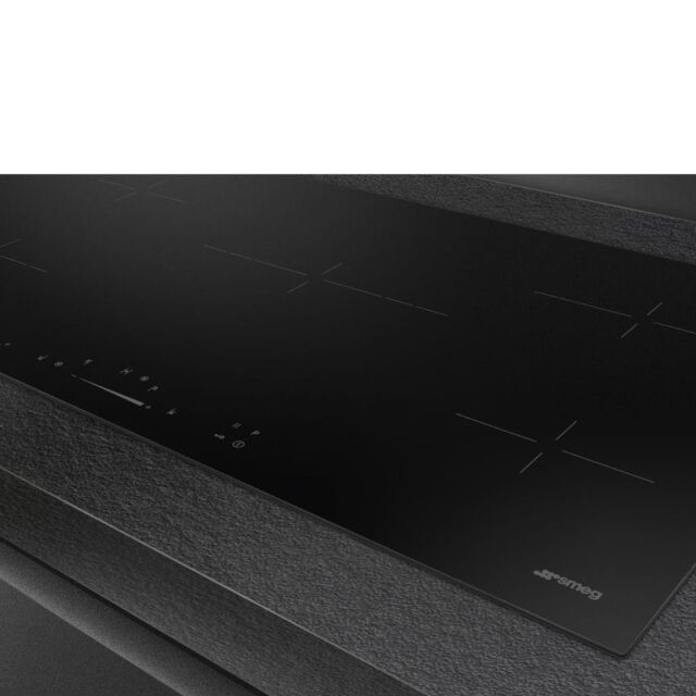 Smeg SE495ETD 90cm Ceramic Hob, Black