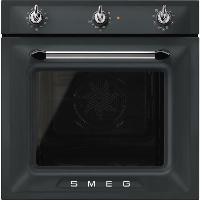 Smeg SF69M3TNO 60cm Victoria Multifuctional Single Oven, Matte Black
