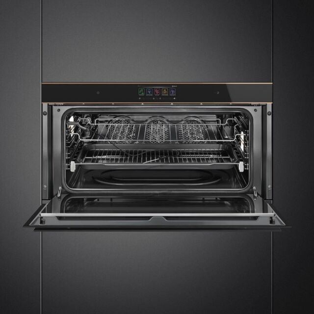 Smeg SFPR9606WTPNR 90cm Single Oven, Black