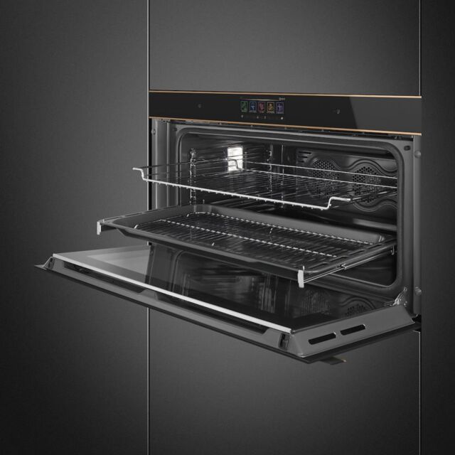 Smeg SFPR9606WTPNR 90cm Single Oven, Black