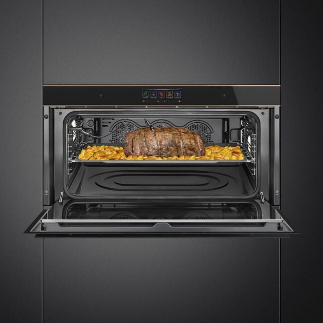 Smeg SFPR9606WTPNR 90cm Single Oven, Black