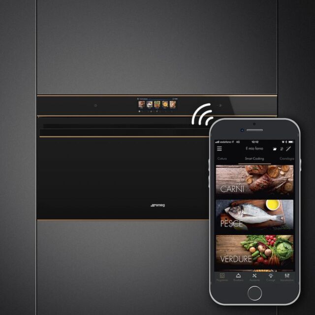 Smeg SFPR9606WTPNR 90cm Single Oven, Black