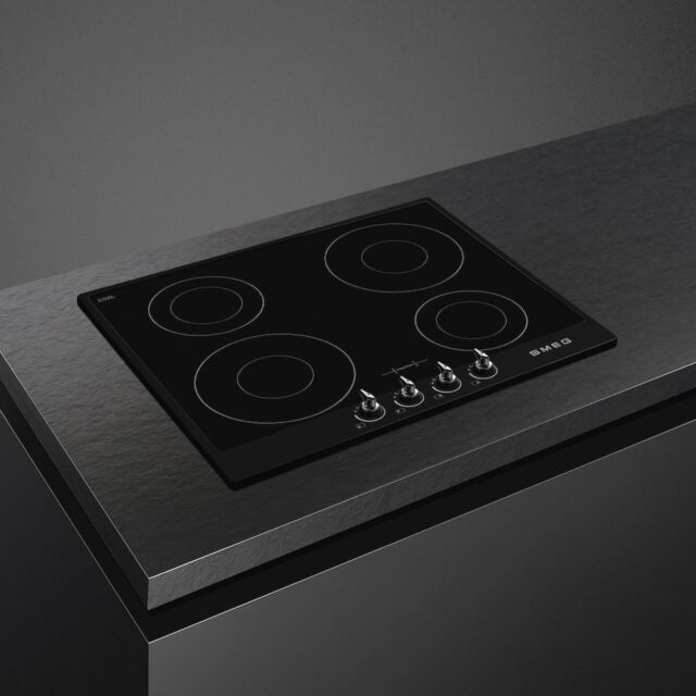 Smeg SI964NM 60cm Victoria Induction Hob with Black Frame
