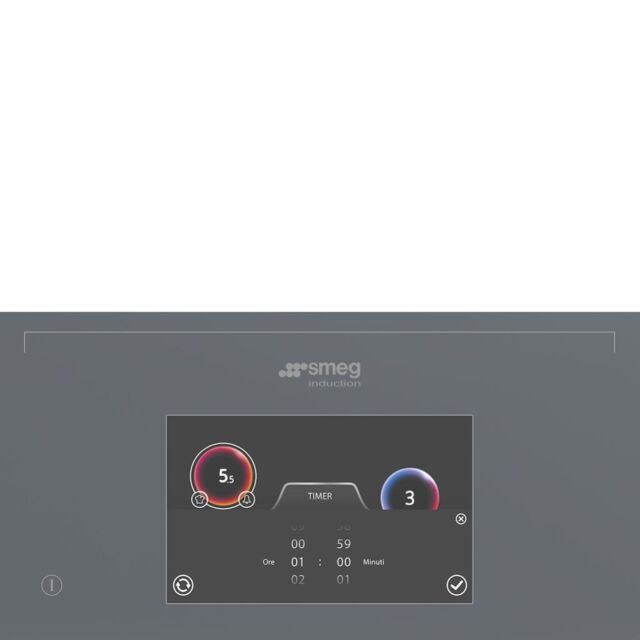 Smeg SIA1963DS 90cm AREA Induction Hob, Silver