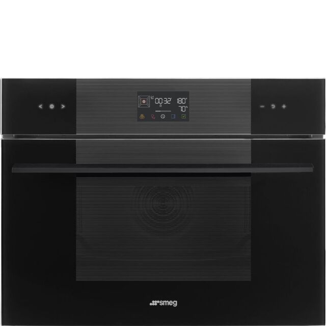 Smeg SO4102S3B3 45cm Linea Steam 100 Oven, Black