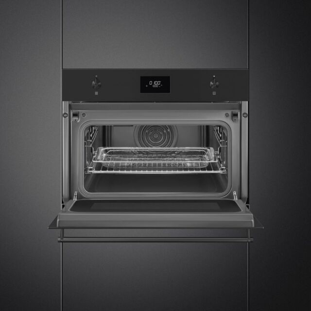 Smeg SO4301M1N Classic Built-In Compact Oven - Black