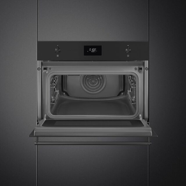 Smeg SO4301M1N Classic Built-In Compact Oven - Black