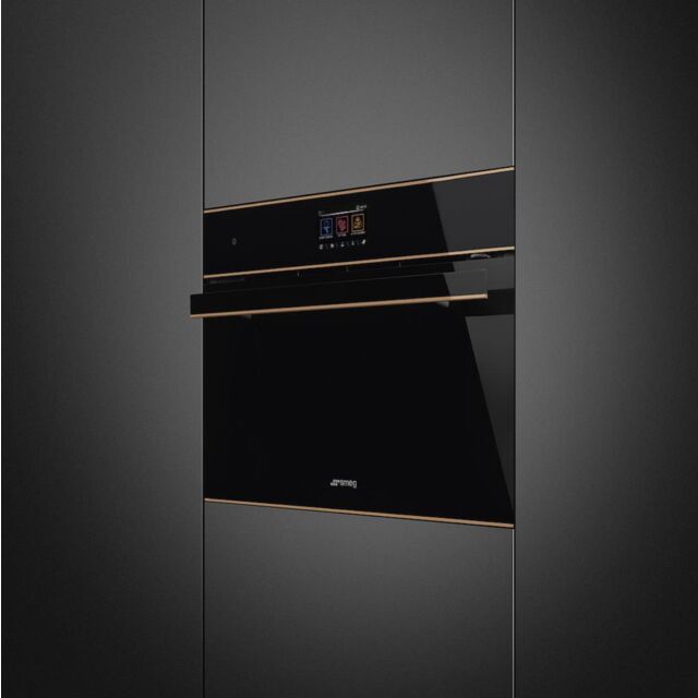 Smeg SO4604M2PNR 45cm Dolce Stil Novo Speedwave Combi Microwave, Copper