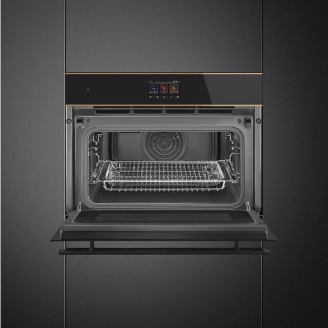 Smeg SO4604M2PNR 45cm Dolce Stil Novo Speedwave Combi Microwave, Copper