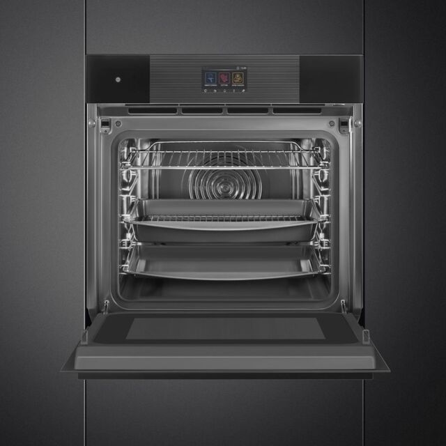 Smeg SO6104APB3 60cm Linea Omnichef Single Oven, Black