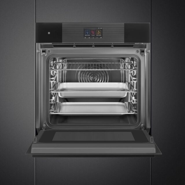 Smeg SO6104APB3 60cm Linea Omnichef Single Oven, Black