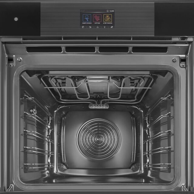 Smeg SO6104APB3 60cm Linea Omnichef Single Oven, Black